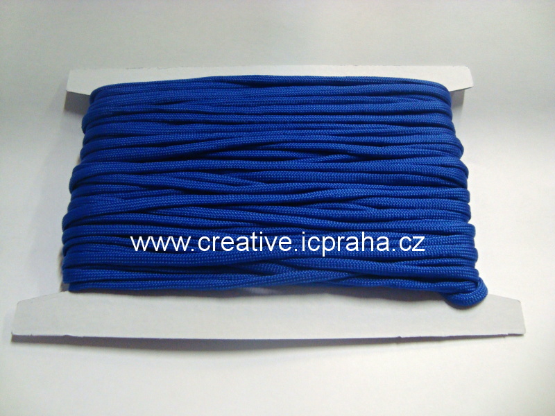 paracord 4mm modrá blue